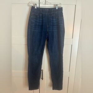 Judy Blue High Rise Straight Leg Jean Elastic Waist Vintage Blue Slim Fit Size 3